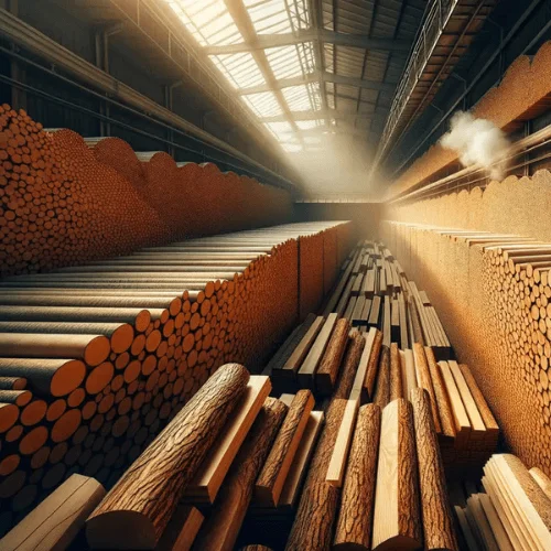 Heat treated kiln dried wood