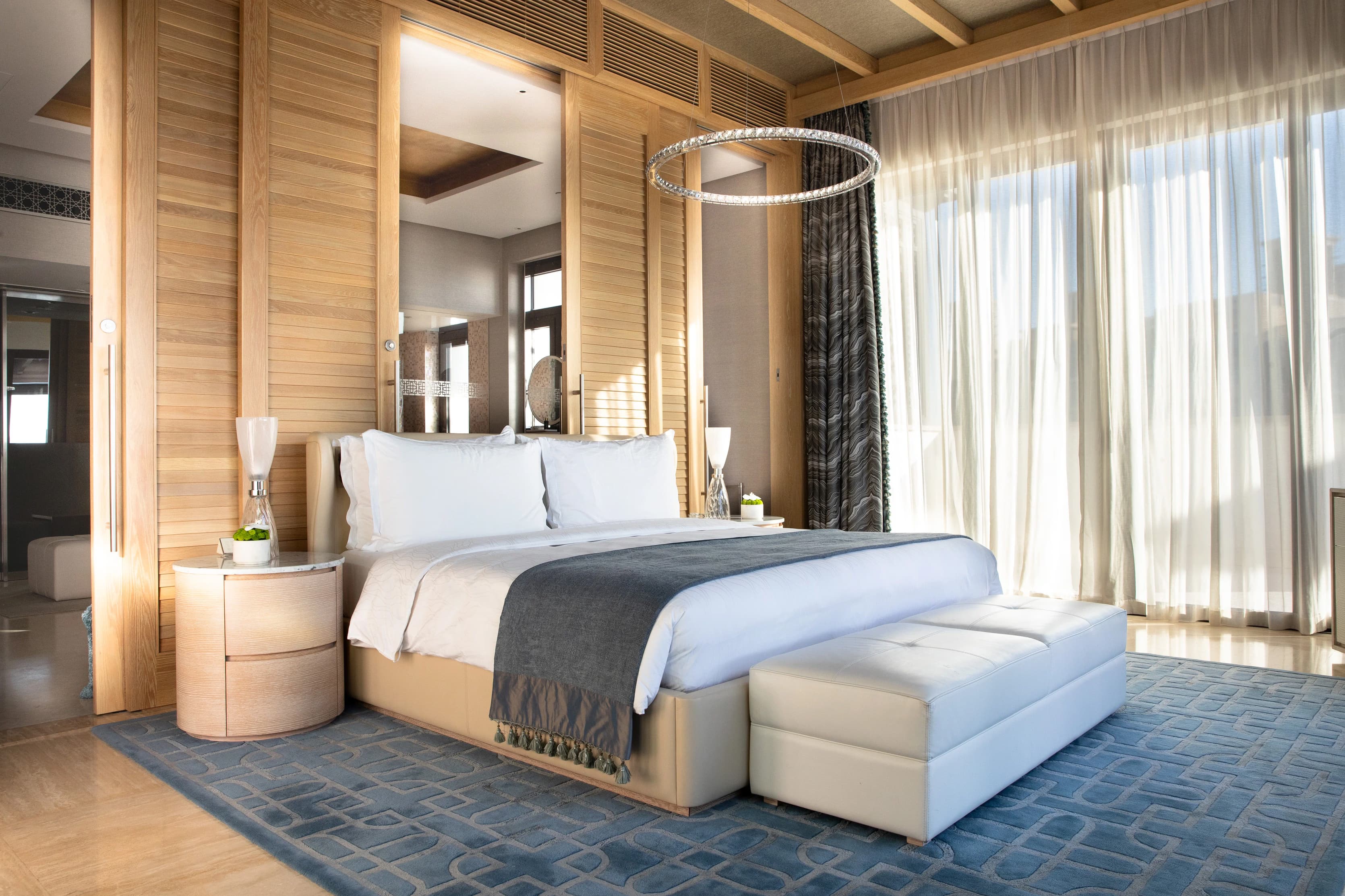 Upholstered Beds - Custom bed frames with premium fabric or leather upholstery in any size or design.